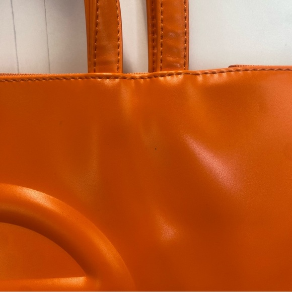 Telfar Orange Shopping Bag Tote Purse - Picture 5 of 11